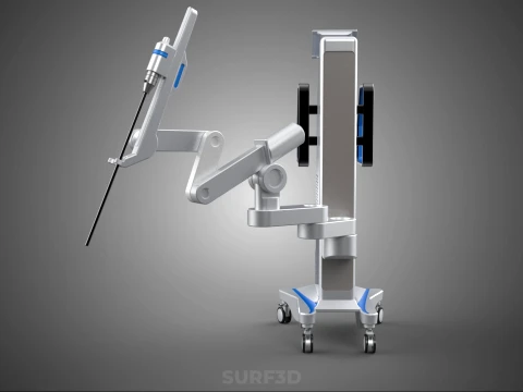 MEDICAL ROBOTIC ARM SURGERY SURGICAL ROBOT OPERATION SURGEON BOT 3D Model