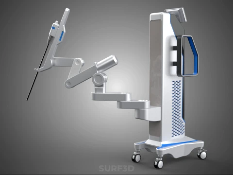 MEDICAL ROBOTIC ARM SURGERY SURGICAL ROBOT OPERATION SURGEON BOT 3D Model