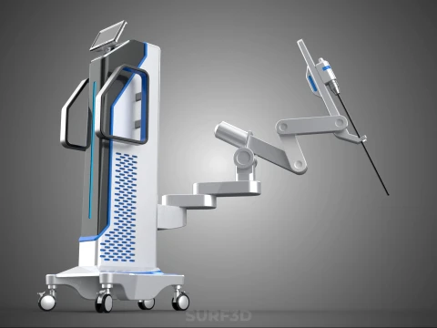 MEDICAL ROBOTIC ARM SURGERY SURGICAL ROBOT OPERATION SURGEON BOT 3D Model