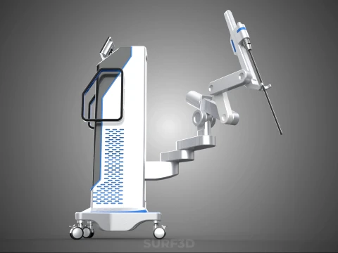 MEDICAL ROBOTIC ARM SURGERY SURGICAL ROBOT OPERATION SURGEON BOT 3D Model