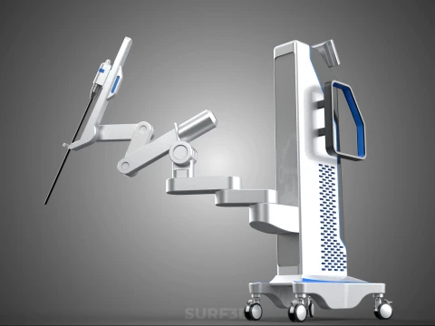 MEDICAL ROBOTIC ARM SURGERY SURGICAL ROBOT OPERATION SURGEON BOT 3D Model