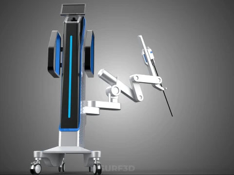 MEDICAL ROBOTIC ARM SURGERY SURGICAL ROBOT OPERATION SURGEON BOT 3D Model