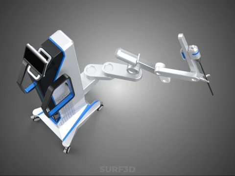 MEDICAL ROBOTIC ARM SURGERY SURGICAL ROBOT OPERATION SURGEON BOT 3D Model