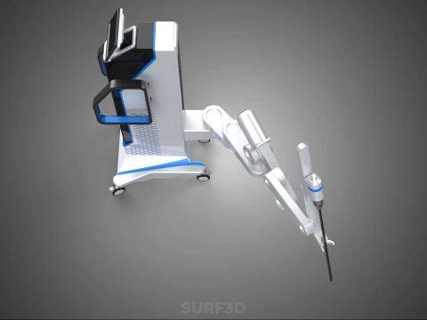 MEDICAL ROBOTIC ARM SURGERY SURGICAL ROBOT OPERATION SURGEON BOT 3D Model