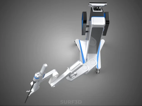 MEDICAL ROBOTIC ARM SURGERY SURGICAL ROBOT OPERATION SURGEON BOT 3D Model