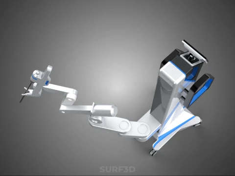 MEDICAL ROBOTIC ARM SURGERY SURGICAL ROBOT OPERATION SURGEON BOT 3D Model