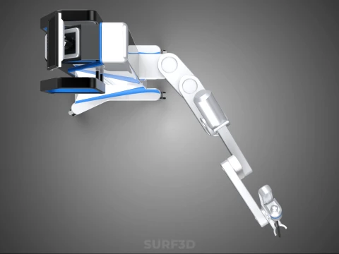MEDICAL ROBOTIC ARM SURGERY SURGICAL ROBOT OPERATION SURGEON BOT 3D Model