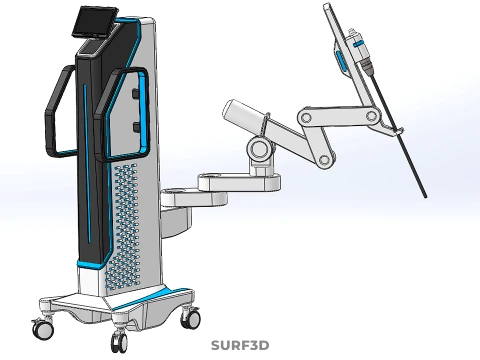 MEDICAL ROBOTIC ARM SURGERY SURGICAL ROBOT OPERATION SURGEON BOT 3D Model