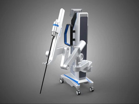 ROBOTIC ARM SYSTEM SURGERY SURGICAL ROBOT LAPAROSCOPIC MACHINE 3D Model