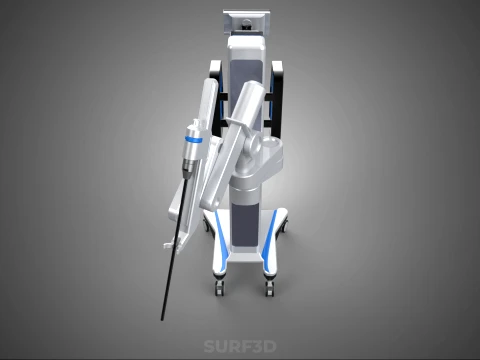 ROBOTIC ASSISTED SURGERY SYSTEM RAS SURGICAL ARM ROBOT MACHINE 3D Model