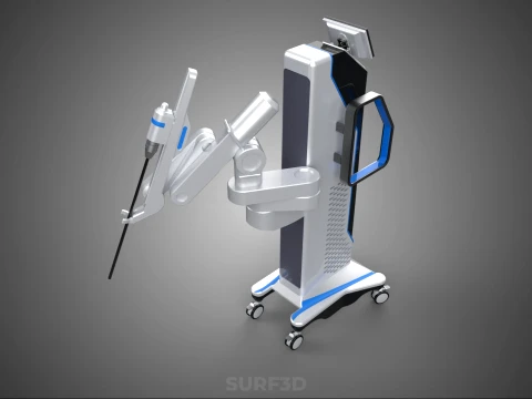ROBOTIC ASSISTED SURGERY SYSTEM RAS SURGICAL ARM ROBOT MACHINE 3D Model