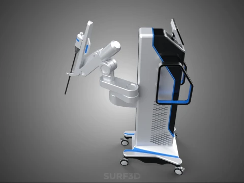 ROBOTIC ASSISTED SURGERY SYSTEM RAS SURGICAL ARM ROBOT MACHINE 3D Model