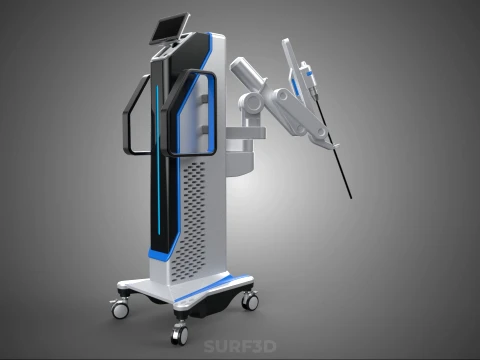 ROBOTIC ASSISTED SURGERY SYSTEM RAS SURGICAL ARM ROBOT MACHINE 3D Model