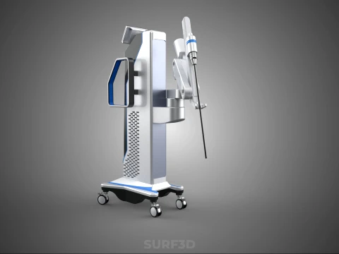 ROBOTIC ASSISTED SURGERY SYSTEM RAS SURGICAL ARM ROBOT MACHINE 3D Model
