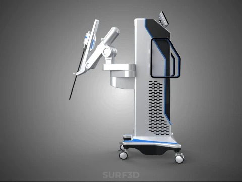 ROBOTIC ASSISTED SURGERY SYSTEM RAS SURGICAL ARM ROBOT MACHINE 3D Model