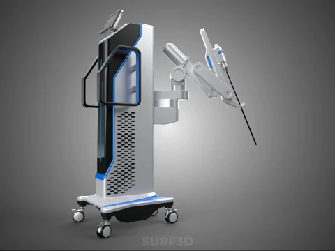 ROBOTIC SURGERY ASSIST SYSTEM SURGICAL ROBOT MACHINE HOSPITAL 3D Model