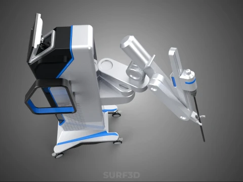 ROBOTIC SURGERY ASSIST SYSTEM SURGICAL ROBOT MACHINE HOSPITAL 3D Model