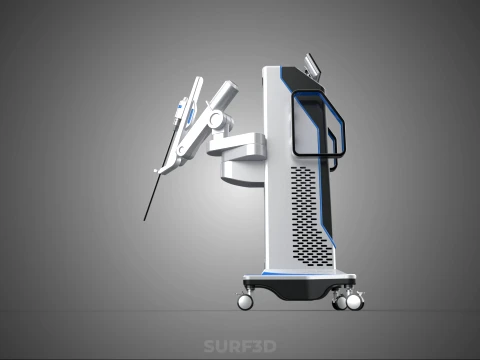 ROBOTIC SURGERY ASSIST SYSTEM SURGICAL ROBOT MACHINE HOSPITAL 3D Model