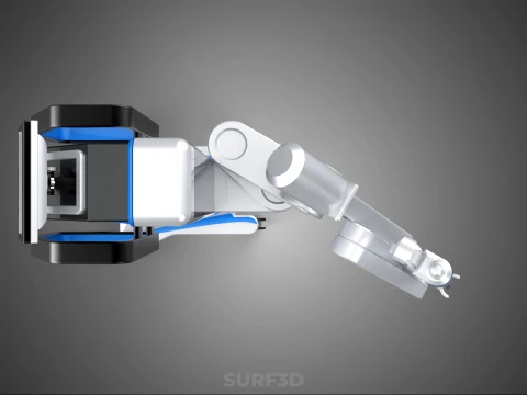 ROBOTIC SURGERY ASSIST SYSTEM SURGICAL ROBOT MACHINE HOSPITAL 3D Model