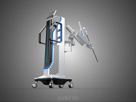ROBOTIC SURGERY ASSIST SYSTEM SURGICAL ROBOT MACHINE HOSPITAL 3D Model