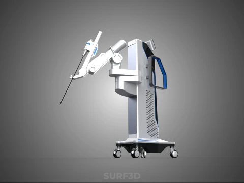 ROBOTIC SURGERY ASSIST SYSTEM SURGICAL ROBOT MACHINE HOSPITAL 3D Model