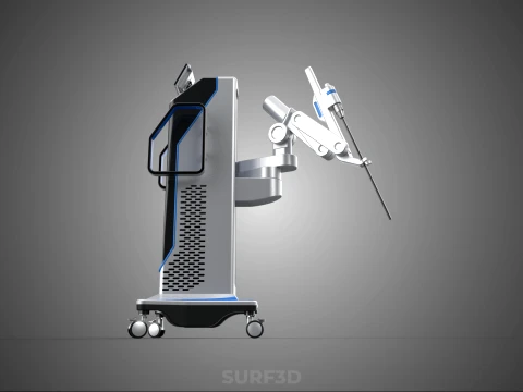ROBOTIC SURGERY ASSIST SYSTEM SURGICAL ROBOT MACHINE HOSPITAL 3D Model