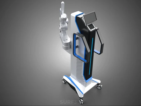 ROBOTIC SURGERY ASSIST SYSTEM SURGICAL ROBOT MACHINE HOSPITAL 3D Model