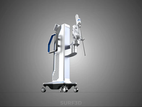 ROBOTIC SURGERY ASSIST SYSTEM SURGICAL ROBOT MACHINE HOSPITAL 3D Model