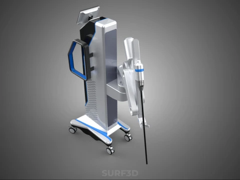 ROBOTIC SURGERY ASSIST SYSTEM SURGICAL ROBOT MACHINE HOSPITAL 3D Model