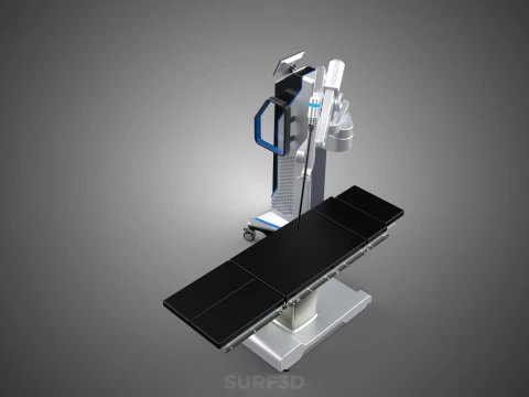 TABLE PLATFORM HOSPITAL ROBOTIC SURGERY SURGICAL ROBOT MACHINE 3D Model
