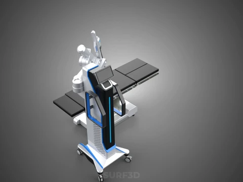TABLE PLATFORM HOSPITAL ROBOTIC SURGERY SURGICAL ROBOT MACHINE 3D Model
