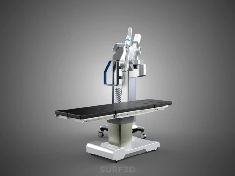 TABLE PLATFORM HOSPITAL ROBOTIC SURGERY SURGICAL ROBOT MACHINE 3D Model