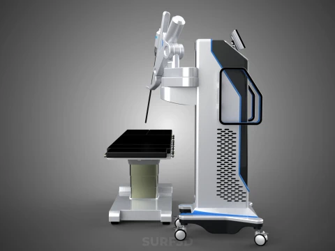 TABLE PLATFORM HOSPITAL ROBOTIC SURGERY SURGICAL ROBOT MACHINE 3D Model