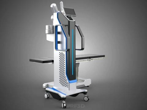 TABLE PLATFORM HOSPITAL ROBOTIC SURGERY SURGICAL ROBOT MACHINE 3D Model