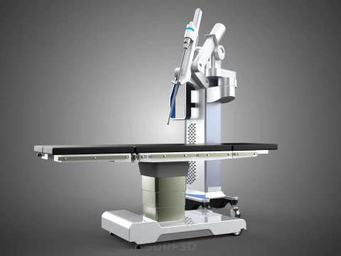 TABLE PLATFORM HOSPITAL ROBOTIC SURGERY SURGICAL ROBOT MACHINE 3D Model
