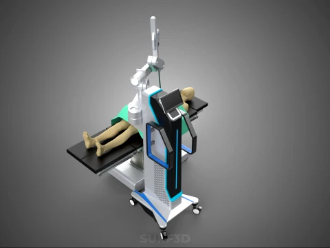 ROBOTIC ASSISTED SURGERY SYSTEM SURGICAL ROBOT MACHINE PATIENT 3D Model