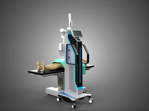 ROBOTIC ASSISTED SURGERY SYSTEM SURGICAL ROBOT MACHINE PATIENT 3D Model