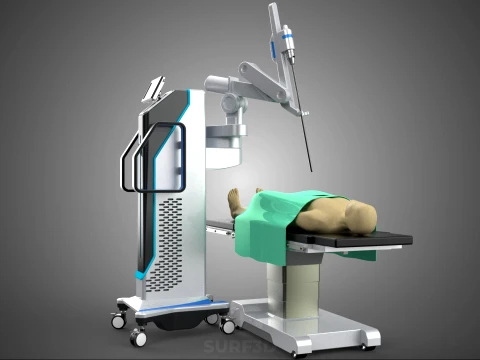 ROBOTIC ASSISTED SURGERY SYSTEM SURGICAL ROBOT MACHINE PATIENT 3D Model