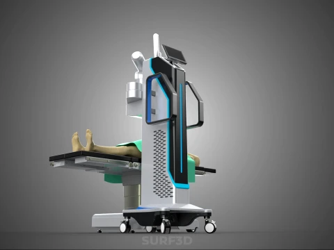 PRECISE ROBOTIC SURGERY SURGICAL ROBOT HUMAN MAN OPERATING TABLE 3D Model