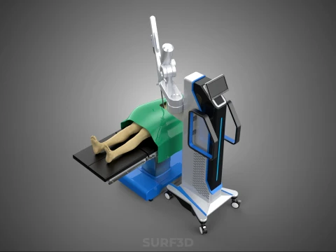 ASSISTANCE SURGICAL ROBOTIC SURGERY ROBOT SURGEON OPERATION BED 3D Model
