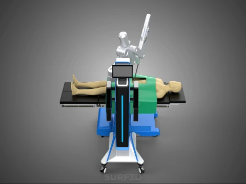 ASSISTANCE SURGICAL ROBOTIC SURGERY ROBOT SURGEON OPERATION BED 3D Model