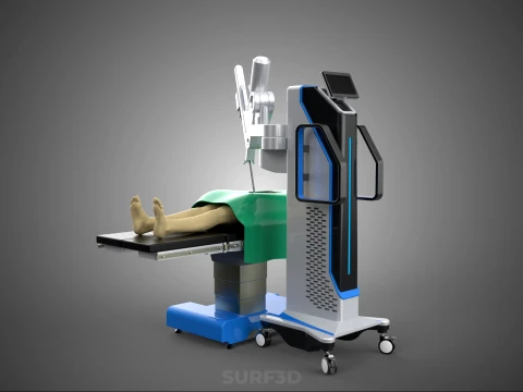ASSISTANCE SURGICAL ROBOTIC SURGERY ROBOT SURGEON OPERATION BED 3D Model