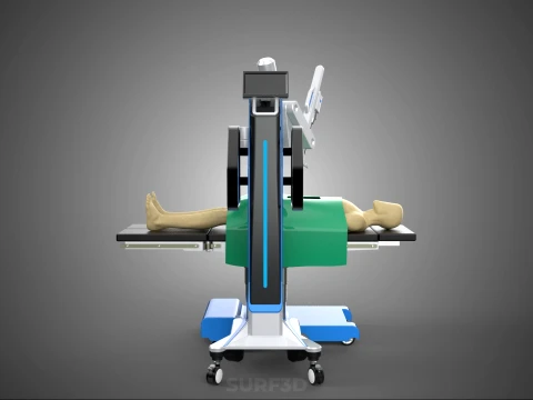 ASSISTANCE SURGICAL ROBOTIC SURGERY ROBOT SURGEON OPERATION BED 3D Model