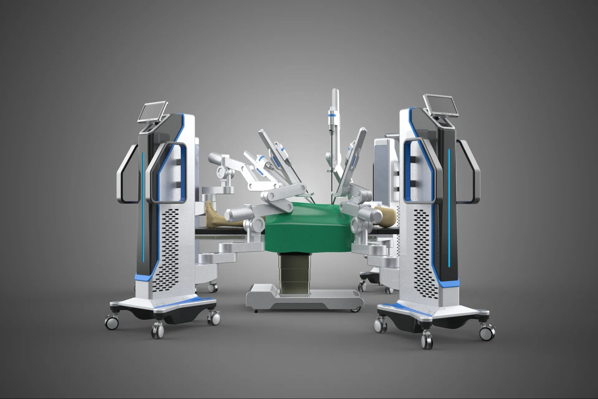 STANDARD SURGICAL ROBOT ROBOTIC SURGERY LAPAROSCOPY LAPAROSCOPIC 3D Model .c4d .max .obj .3ds .fbx .stl .blend 
