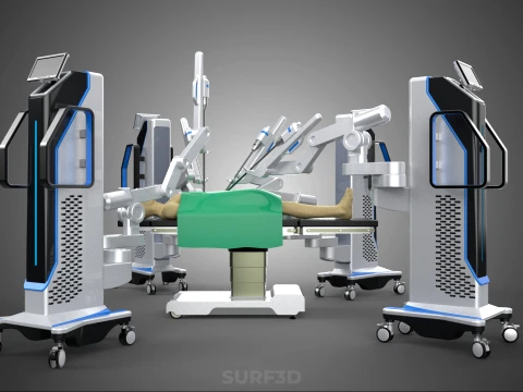 STANDARD SURGICAL ROBOT ROBOTIC SURGERY LAPAROSCOPY LAPAROSCOPIC 3D Model