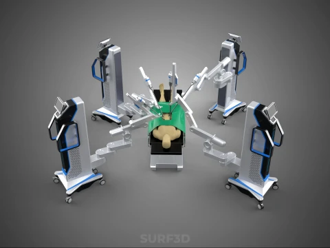 STANDARD SURGICAL ROBOT ROBOTIC SURGERY LAPAROSCOPY LAPAROSCOPIC 3D Model