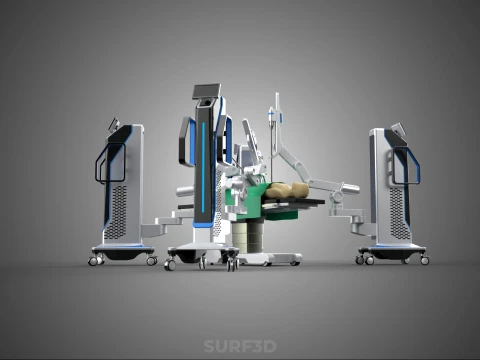 STANDARD SURGICAL ROBOT ROBOTIC SURGERY LAPAROSCOPY LAPAROSCOPIC 3D Model