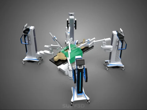 STANDARD SURGICAL ROBOT ROBOTIC SURGERY LAPAROSCOPY LAPAROSCOPIC 3D Model