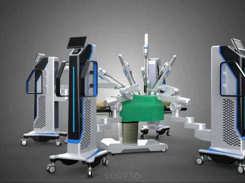 STANDARD SURGICAL ROBOT ROBOTIC SURGERY LAPAROSCOPY LAPAROSCOPIC 3D Model