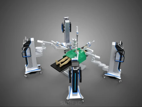 STANDARD SURGICAL ROBOT ROBOTIC SURGERY LAPAROSCOPY LAPAROSCOPIC 3D Model